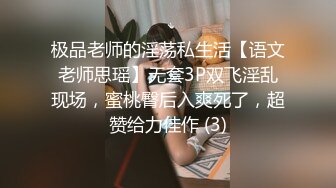 极品老师的淫荡私生活【语文老师思瑶】无套3P双飞淫乱现场，蜜桃臀后入爽死了，超赞给力佳作 (3)