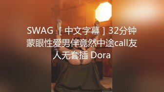 SWAG ［中文字幕］32分钟蒙眼性爱男伴竟然中途call友人无套插 Dora